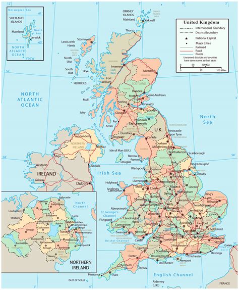 map of united kingdom cities and towns